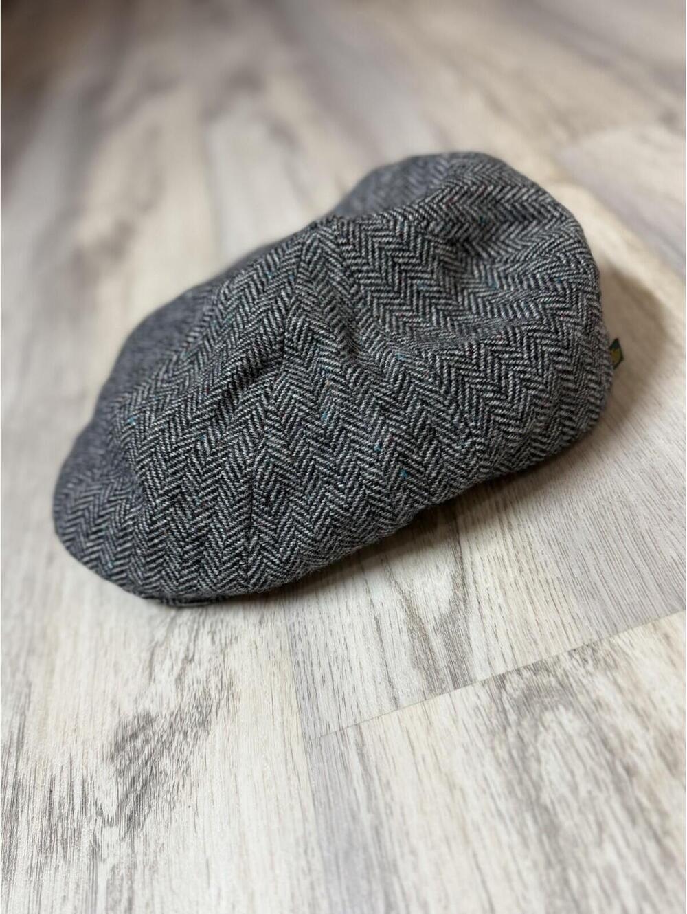 Doogan Donegal Hat Peaky Cap Newsboy Hat Ireland 100% Wool Donegal Tweed Size L